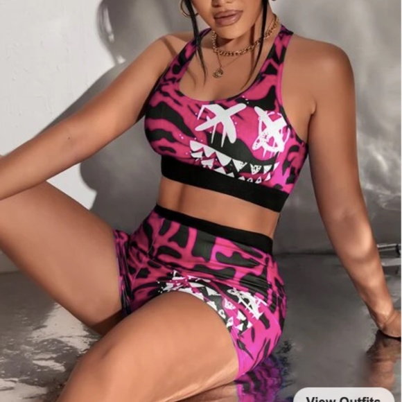 NWT SEXY Gym & Biker outfit - LARGE - Picture 3 of 10